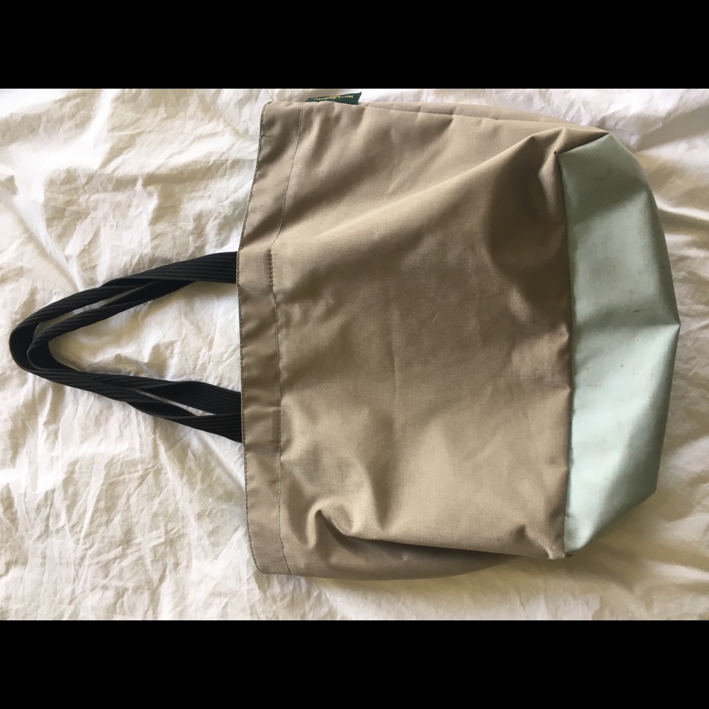 Herve Chapelier Beige & Baby Blue tote